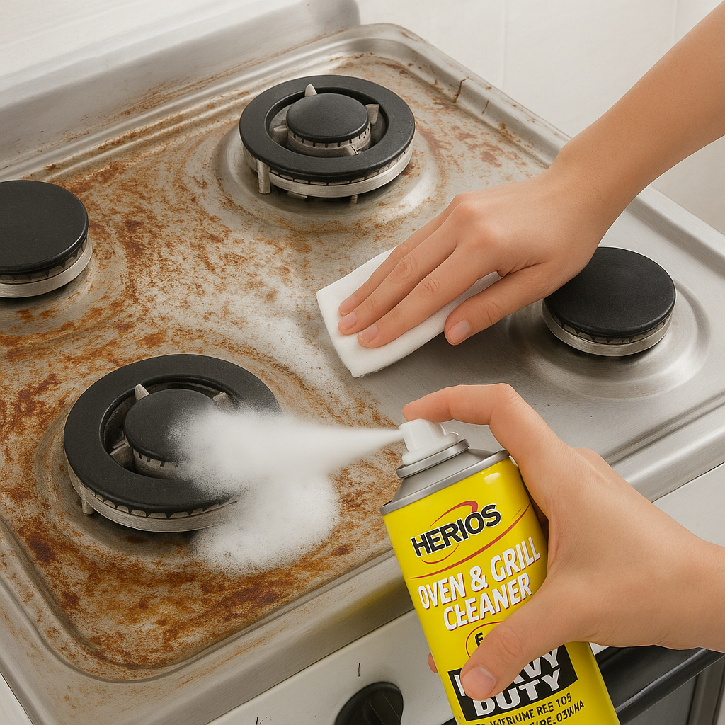 🚀 Oven Cleaner limpia la grasa en minutos y da brillo al instante