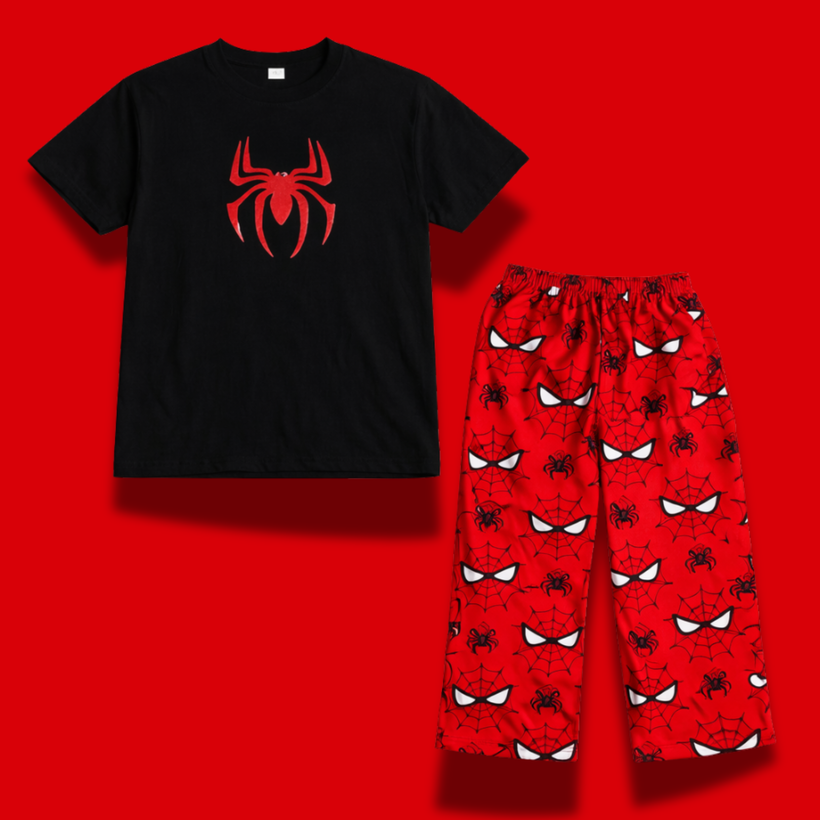 Dúo Pijamas Hombre Araña & Hello Kitty 🕷️❤️